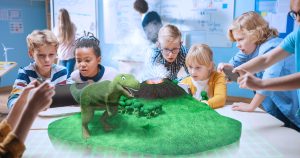 Student learning in a classroom through virtual simulations