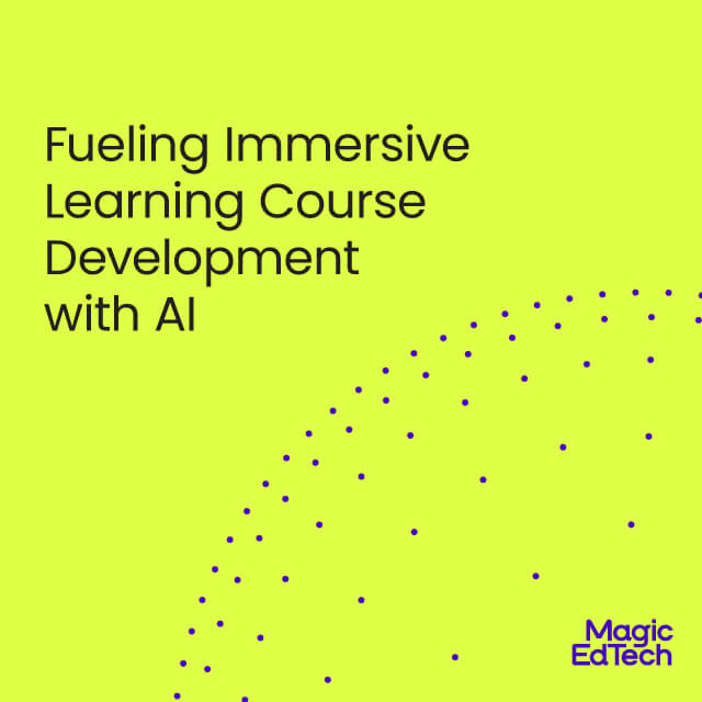 Fueling Immersive Learning Course Development with AI
